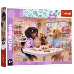 Dachshundi v kavárně 300 dílků puzzle - Trefl obrázek 1