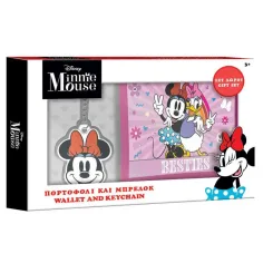 Minnie myš peněženka s klíčenkou dárkový balíček