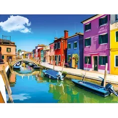 Diamantové puzzle: Benátský diamantový malířský set 30x40cm