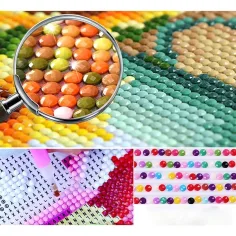 Diamantové puzzle: Japonská pagoda diamantový malovací set 30x40cm obrázek 3