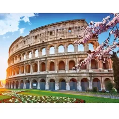 Diamantové puzzle: Římský Koloseum diamantový malířský set 30x40cm