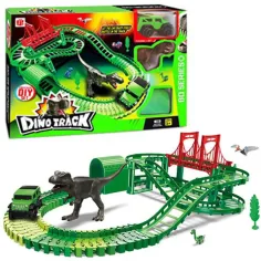 Dino dobrodružná dráha s terénním autem a doplňky