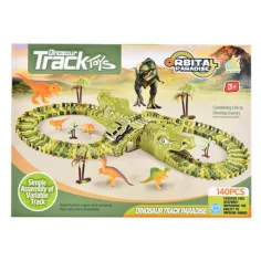 Dino park herní sada s autíčkem, s dinosaury 140ks