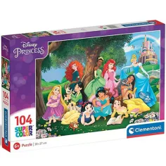 Disney Princezny 104ks Super Color Puzzle - Clementoni