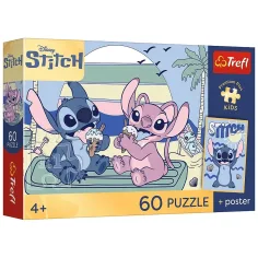 Disney Stitch Zmrzlinová zábava 60ks puzzle - Trefl