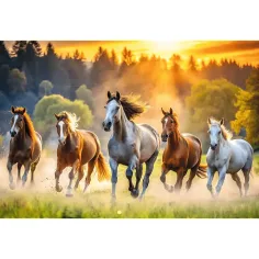 Divoké koně 1500ks puzzle - Trefl obrázek 2