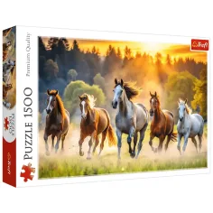 Divoké koně 1500ks puzzle - Trefl