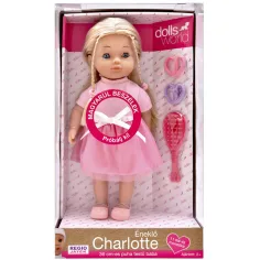 Dolls World: Česky mluvící Charlotte panenka, v růžovém oblečení