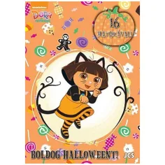 Dóra, objevitelka: Šťastný Halloween! kniha s úkoly