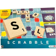 Dřevěné Scrabble Original a Hry 2v1 - Mattel