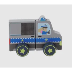 Dřevěné Tiny Tails magnetické policejní auto - Trefl obrázek 2