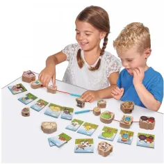 Eichhorn: Farmářské navlékací dřevěné hračky 13ks - Simba Toys obrázek 3