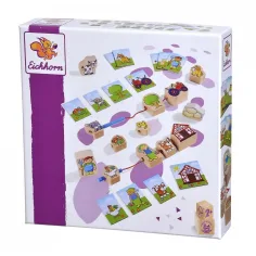 Eichhorn: Farmářské navlékací dřevěné hračky 13ks - Simba Toys