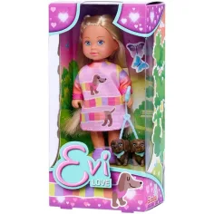 Evi Love: Évi panenka se dvěma štěňátky - Simba toys