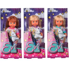 Evi Love: Évi panenka v pyžamu s jednorožcem v několika variantách - Simba Toys