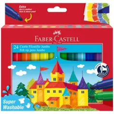 Faber-Castell Jumbo Fixy Sada – 24 ks „Hrad” set