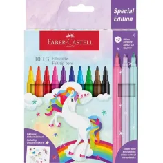 Faber-Castell: 13dílná sada fixů s jednorožcem