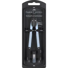 Faber-Castell: GRIP kružítko set s rychloupínáním v nebesky modré barvě