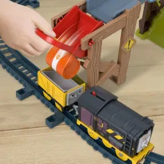 Fisher-Price: Thomas a přátelé Diesel Lift & Load stavební železniční dráha se motorovým vlakem - Mattel obrázek 3