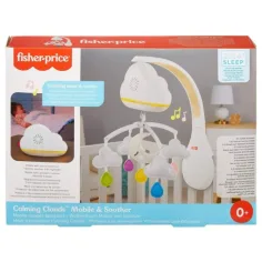 Fisher-Price: Uklidňující mraky 2 v 1 kolotoč nad postýlku se světlem a zvukem - Mattel