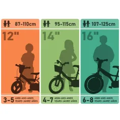 Flappy 12” dětské kolo s košíkem a dětským sedátkem v růžovo-bílé barvě - Dino Bikes kolo obrázek 4
