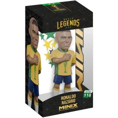 Fotbalista akční figurka, 12 cm - Legendy mistrovství světa Brazílie Ronaldo v dresu 9