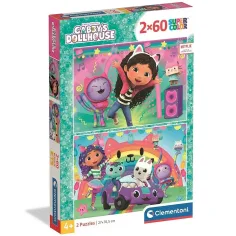 Gabi domeček pro panenky: Super Color Puzzle 2x60 kusů - Clementoni