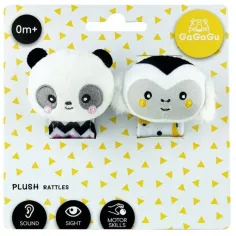 GaGaGu: Dvojitá chrastítka sada - Opice a Panda