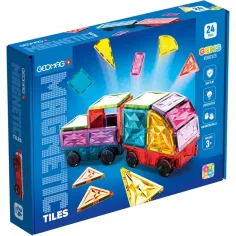 Geomag: Magnetické dlaždice Gems magnetické stavební kostky 24ks sada