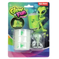 Glow'N Fun Slime Alien: Fluorescenční slime trutí v olejovém sudu s figurkou mimozemšťana