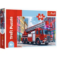 Hasičské auto 60ks puzzle - Trefl