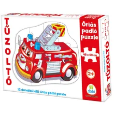 Hasičské auto obří podlahové puzzle 12ks