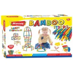 Heroes: Stavební hra s bambusovými tyčkami 300ks