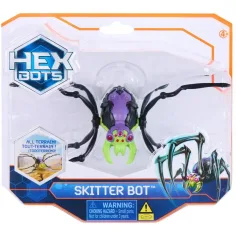 Hex Bots: Skitter Bot interaktivní robotický pavouk – zeleno-fialový - Spin Master