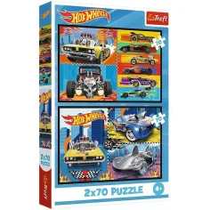 Hot Wheels - 2 x 70 ks puzzle - Trefl
