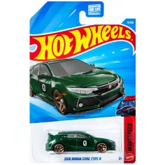 Hot Wheels: 2018 Honda Civic Type R zelené autíčko 1/64 – Mattel