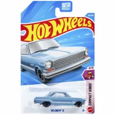 Hot Wheels: '63 Chevy II modré autíčko 1/64 - Mattel