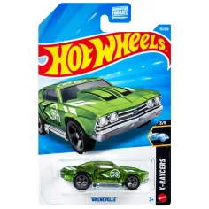 Hot Wheels: '69 Chevelle zelené autíčko 1/64 - Mattel