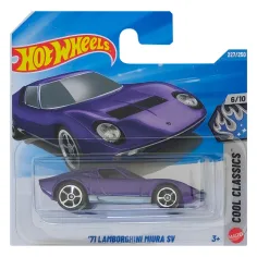 Hot Wheels: '71 Lamborghini Miura SV fialové autíčko 1/64 - Mattel