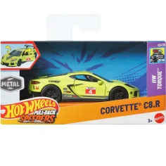 Hot Wheels: Corvette C8.R tahací autíčko 1/43 - Mattel