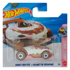 Hot Wheels: Donut Drifter bílý autíčko 1/64 - Mattel