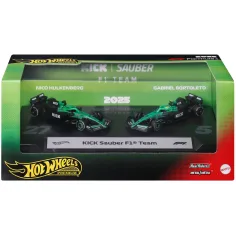 Hot Wheels F1 Autíčko 2-balení - Sauber: Hulkenberg + Bortoleto - Mattel