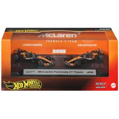 Hot Wheels F1 Malé Auto 2-balení - McLaren: Norris + Piastri - Mattel