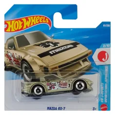 Hot Wheels: Mazda RX-7 zlaté autíčko 1/64 - Mattel