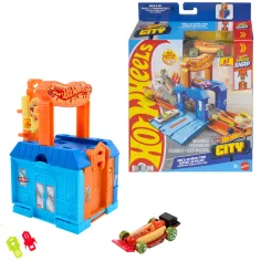 Hot Wheels: Město Dine & Go auto restaurace základní dráha – Mattel