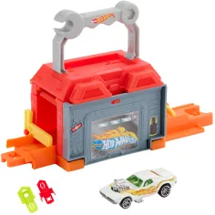 Hot Wheels: Město Opravy & Jdi automechanik dílna základní dráhová sada – Mattel obrázek 2