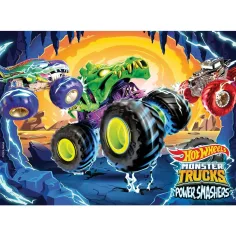 Hot Wheels Monster Trucks 24dílné puzzle 35 × 25 cm – Lisciani obrázek 2