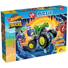 Hot Wheels Monster trucks 24ks puzzle 35x25cm - Lisciani