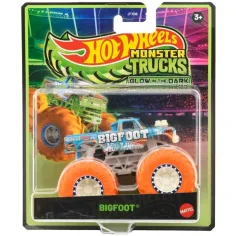 Hot Wheels Monster Trucks Bigfoot svítící autíčko 1/64 - Mattel