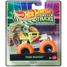 Hot Wheels Monster Trucks: Bone Shaker autíčko svítící ve tmě 1/64 - Mattel
